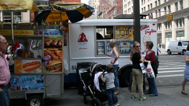 Hard not to recognize the most traditional (and ubiquitous) player in the food truck movement: Mister Softee. 